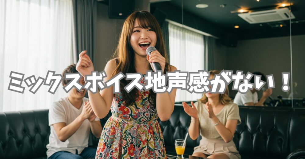 ミックスボイス地声感がない