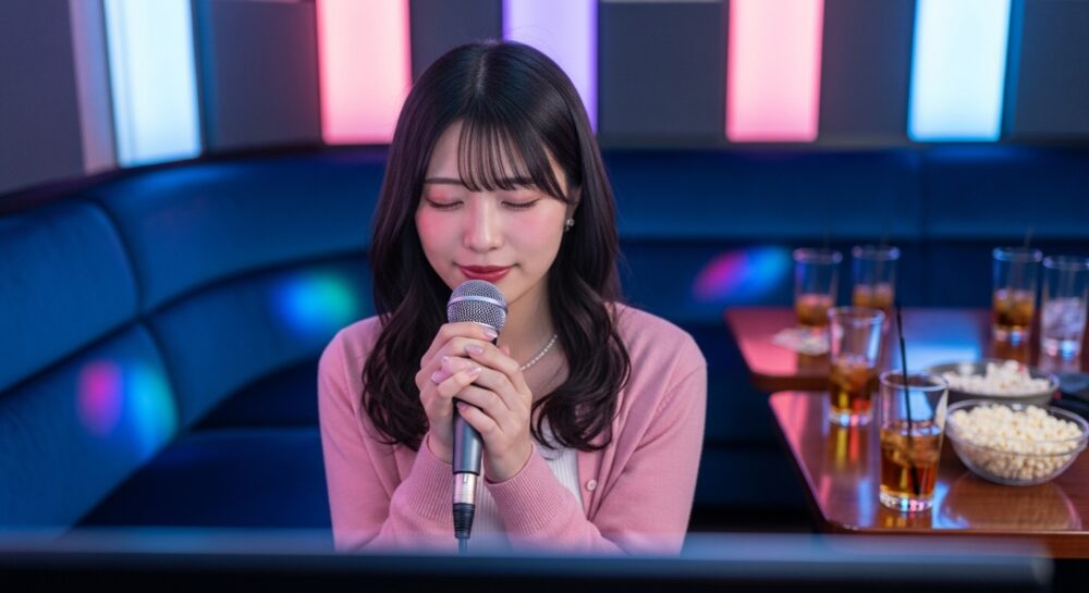 ハスキーボイスの女性が歌う