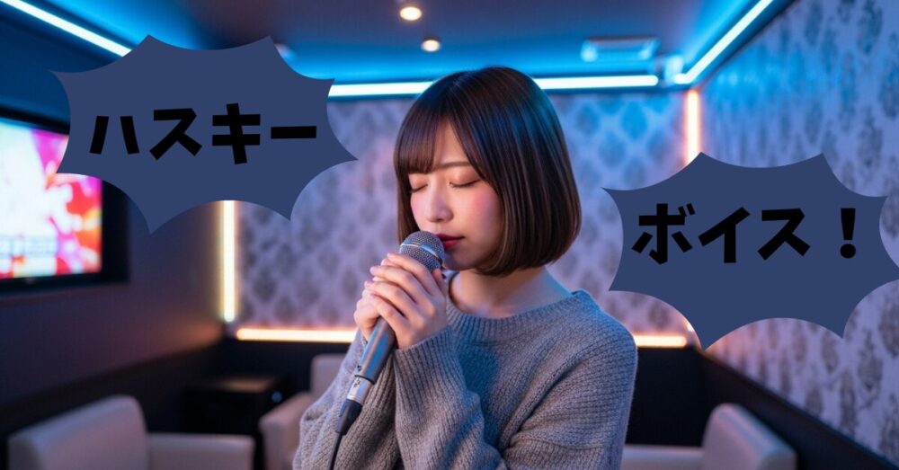 ハスキーボイスの女性が歌う